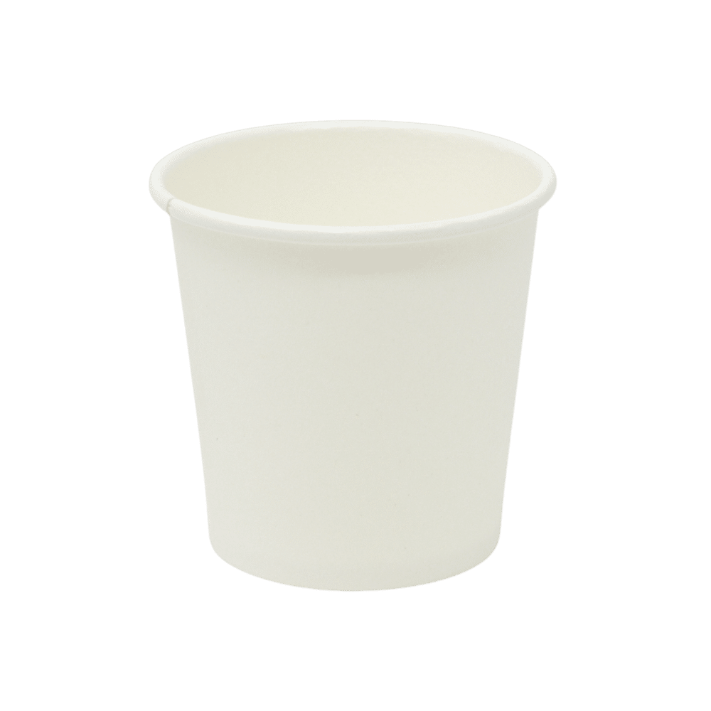 Bicchiere in carta da 120 ml bianco