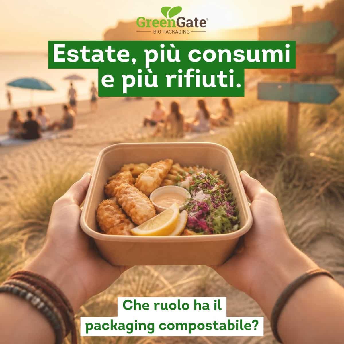 Estate, più consumi e più rifiuti: il ruolo del packaging compostabile