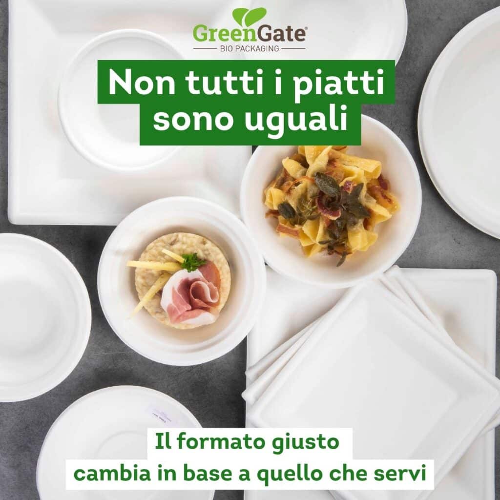 Piatti compostabili: quale formato scegliere per ogni portata, dal finger food alla pizza