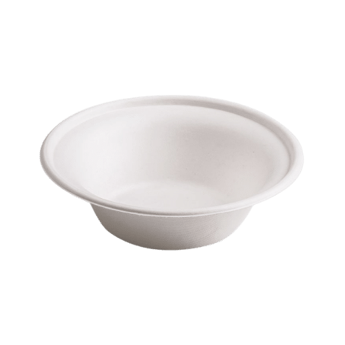 Piatto fondo compostabile in polpa di cellulosa (bagassa) 152 mm - 320 ml