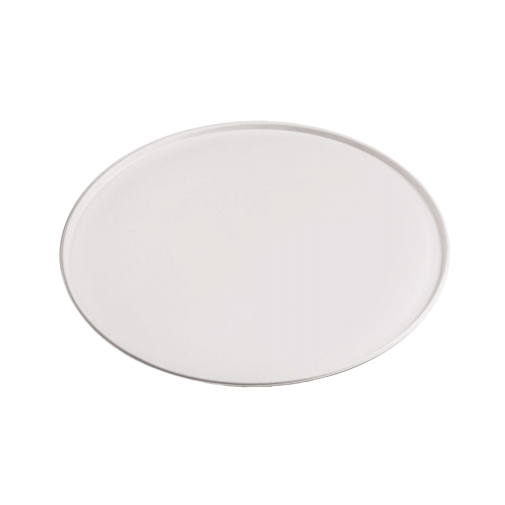 piatto pizza compostabile in polpa di cellulosa bagassa 260 mm